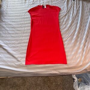 H&M Divided Red Cap Sleeve Bodycon Mini Dress